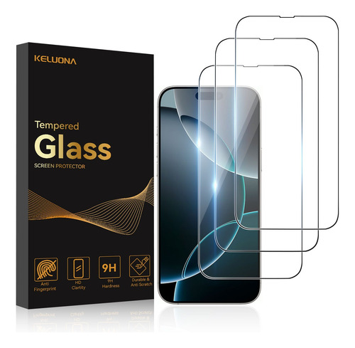 3 Piezas Protector Cristal Templado 9d Para iPhone Marcas