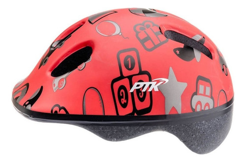 Capacete Infantil Bike Menino Vermelho Tamanho Único