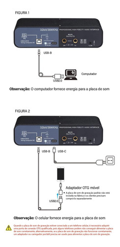 Teyun Q-26 Interfaces De Áudio Type C 32bits Placa De Som