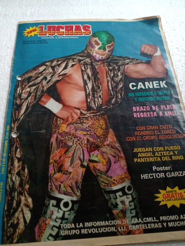 Revista Super Luchas 1996 Canek Llega A Aaa