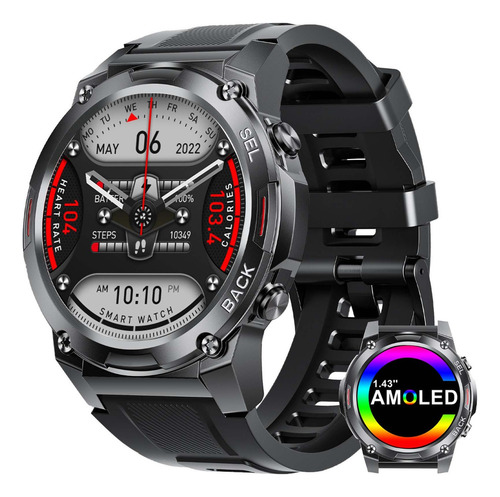 Reloj Inteligente Hombre Deportivo 1.43 Amoled Llamada