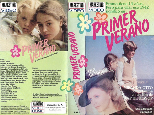 Primer Verano Vhs Emma's War Lee Remick Miranda Otto 1986