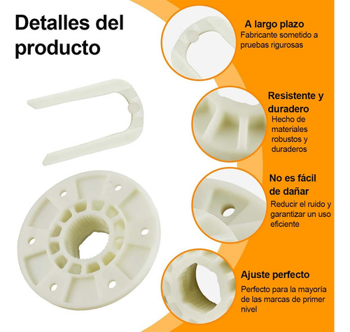 2pcs Para Whirlpool Soporte Base Hub Tina Lavadora W10528947