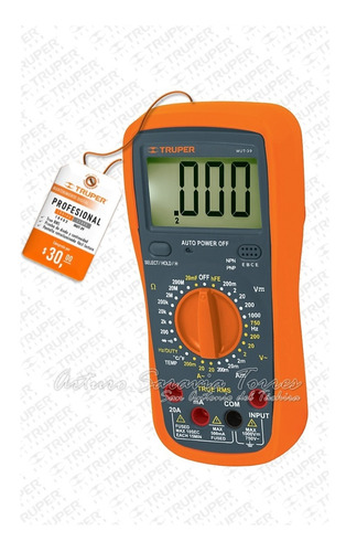Multímetro Digital Professional Truper Mut-39 Código:10402