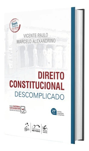 Livro Direito Constitucional Descomplicado Ed 21ª 2022