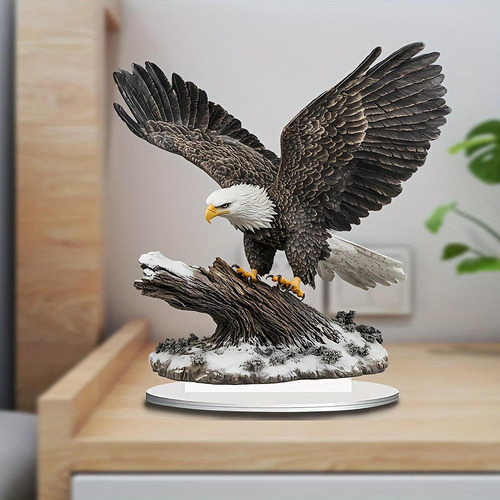 Decoração De Desktop De Ornamentos De Águia Acrílica Com