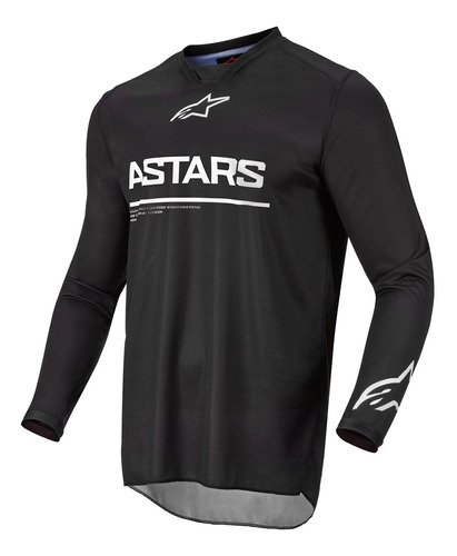 Jersey Para Motocross Racer Graphite Negro