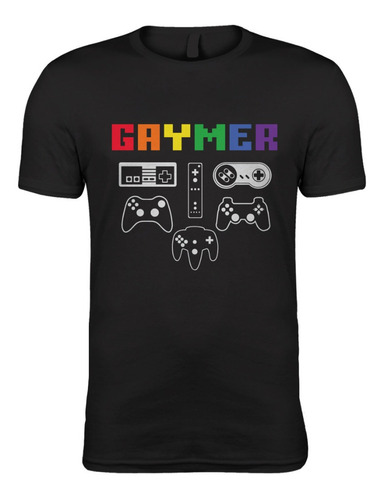 Playera Gaymer Pride Orgullo Bandera Arcoiris Caballero Lgbt