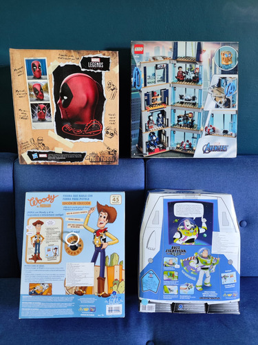 Figuras Buzz, Woody, Deadpool Y Lego Marvel. N.u.e.v.o.s