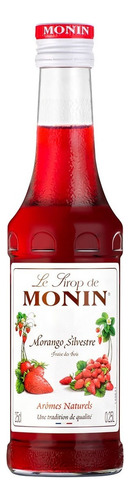 Mini Xarope Monin Sabor Morango Silvestre 250ml