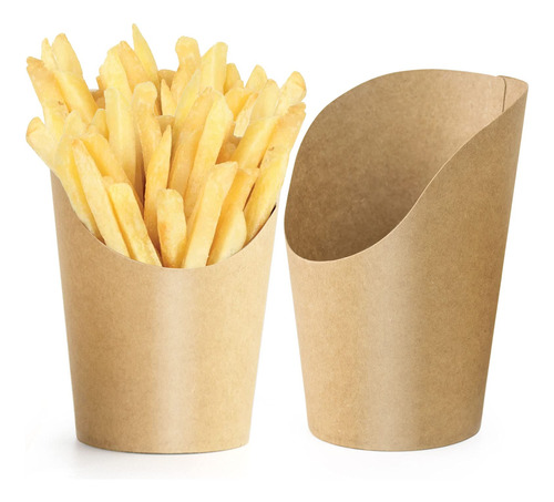 Caja De 50 Piezas De Papas Fritas, Suministros Desechables P