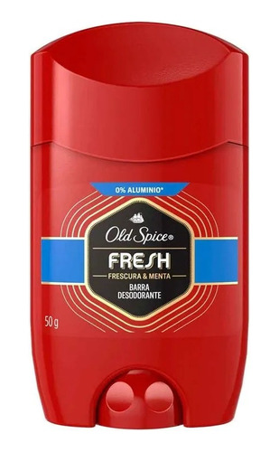 Desodorante En Barra Old Spice Fresh 50 G Frescura & Menta