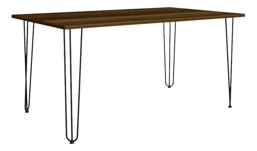 Mesa Comedor Madera Aglomerada P/4 Puestos Cobre Excelsior