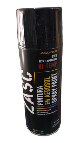 Spray Alta Temperatura Negro Marca Zasc