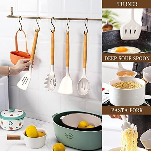 Imagen 2 de 6 de Juego De Utensilios De Cocina Cucharas De Cocina, 24 Piezas