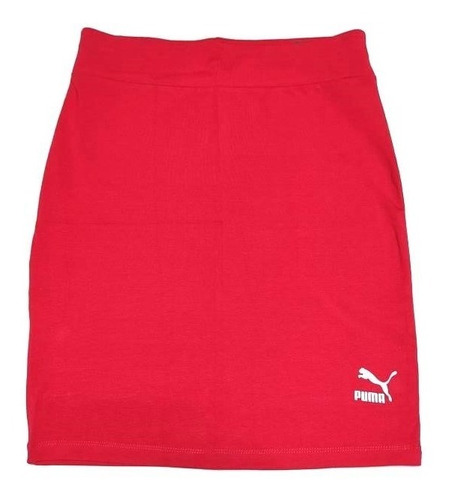 Falda Puma, Modelo Classics Tight Skirt, Color Rojo.