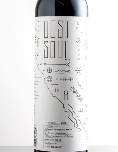 6 Botellas De Vino Tinto West Soul 750ml