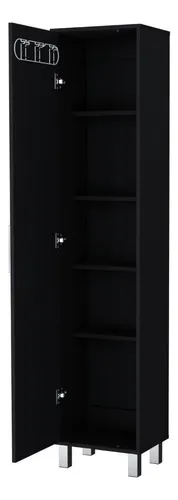 Mueble De Aseo Jalisco, Wengue, Con Colgadero De Escobas Zf