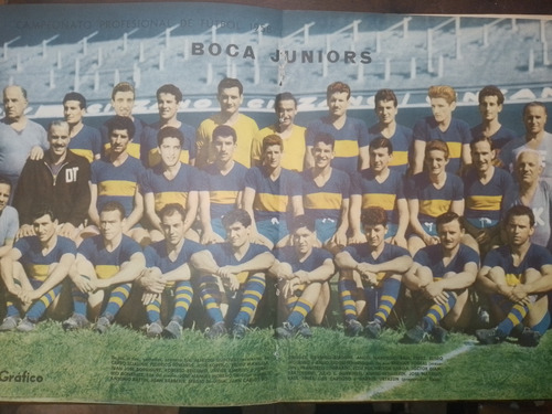 Lamina El Grafico Año 1958 - Equipo De Boca Juniors
