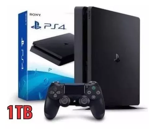 CONSOLA PLAYSTATION 4 PRO 1TB BLACK 1 COMANDOS - SEMINOVO - 1TB