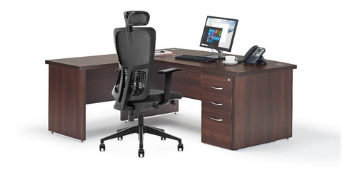 Silla Ejecutiva Giratoria Modelo Seul Bk Black _ Decorplas