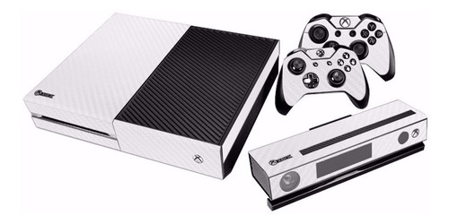 Skin Xbox One Fibra De Carbono Blanco ¡envío Gratis!