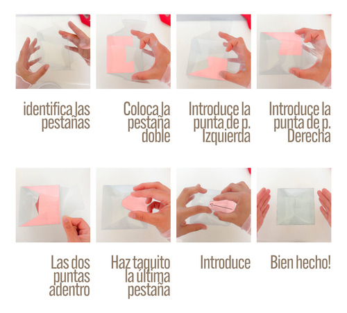 25 Pack Caja Cuadrada Acetato 10x10x10 Tapa Y Base Transparente Con Blanco