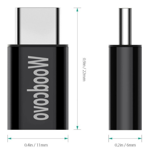 Imagen 3 de 7 de Adaptador - Micro Usb Hembra A Usb-c Macho