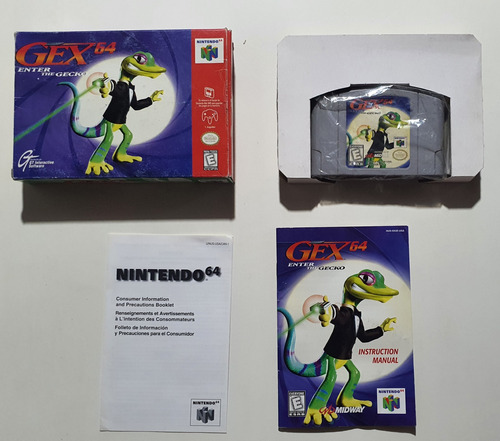 Gex Enter The Gecko Nintendo 64 N64 Cib