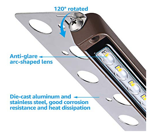 Iluminación Led Para Exteriores Leonlite Regulable De 12 Pul