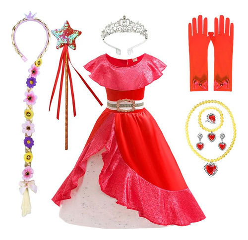 Disfraz De Princesa Elena Para Niñas  Fiesta De Noche [u]