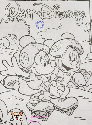 10 Libro Para Colorear Raton Mike Tamaño Carta 16 Paginas :)