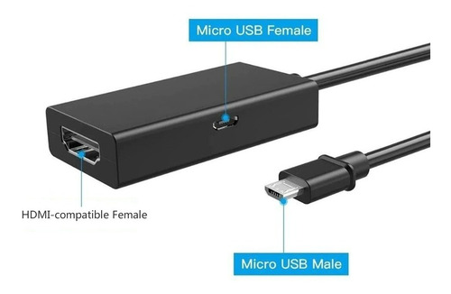 Cable Adaptador Micro Usb A Hdmi Hembra Convertidor X12u.