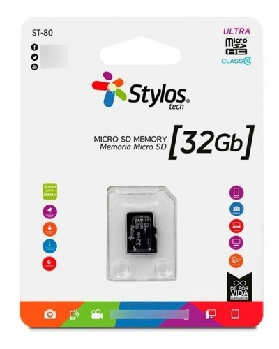 Stylos Memoria Micro Sd Sin Adaptador Clase 10 Original 32gb