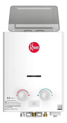 Calentador De Agua 5.5lt Gas Propano Tiro Natural Rheem