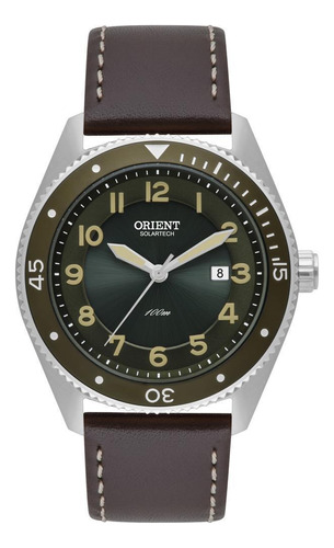 Relógio Orient Masculino Ref: Mbsc0007 E2nx Solar Prateado