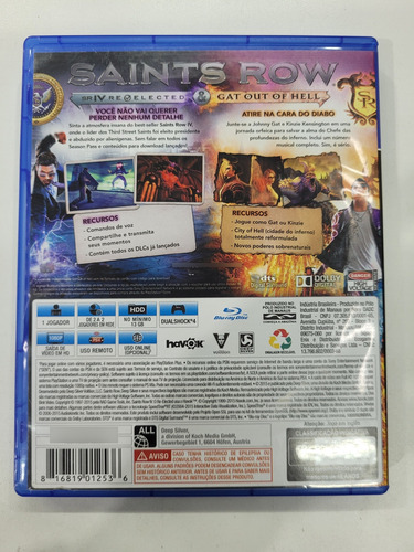 Ps4 Saints Row Iv Fisico Gat Out Of Hell Ps4 Saints Row Iv (Usado)