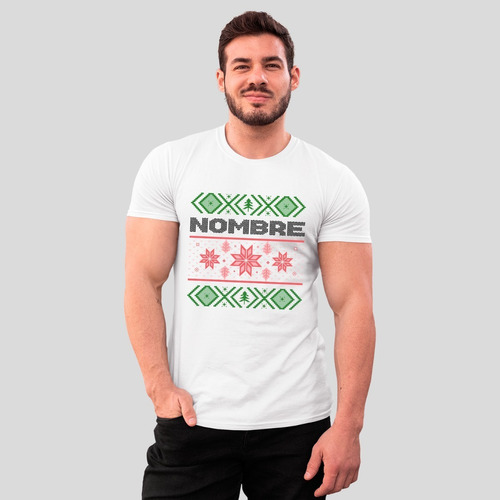 Playera Personalizada - Hombre - Navidad - Suéter Navideño