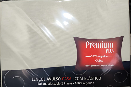 Lençol Casal Avulso Com Elástico Premium Plus 100%algodão