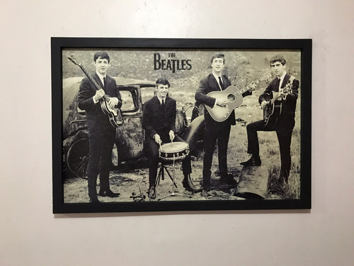 Cuadro Decorativo The Beatles Con Instrumentos