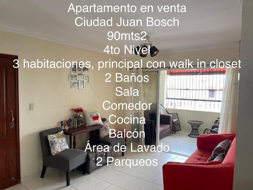 4to Nivel Con 3hab 2baños Y 2 Parqueos Res. El Sembrador 1 Ciudad Juan Bosch Rd$4m