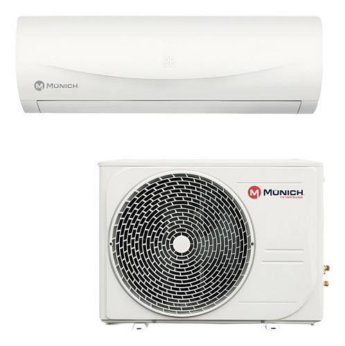 Minisplit Inverter Munich 1 Tonelada 115v 12000 Btu Blanco