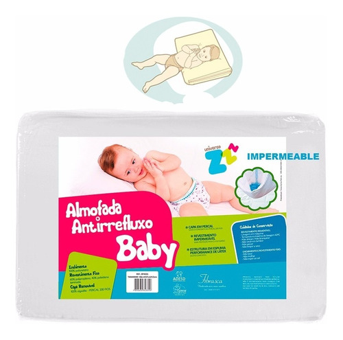 Almohada Antirreflujo Impermeable 58x37x12cm