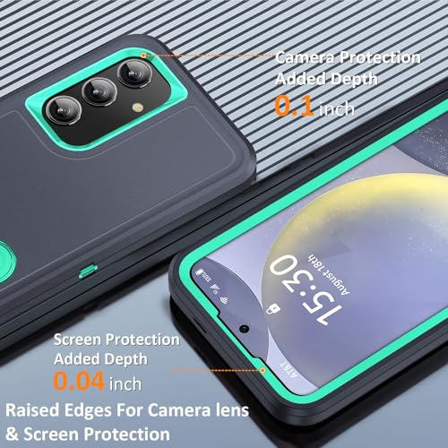Funda Para Galaxy S24 Azul Oscuro/aqua Azul 6.1 PuLG Uso Rud