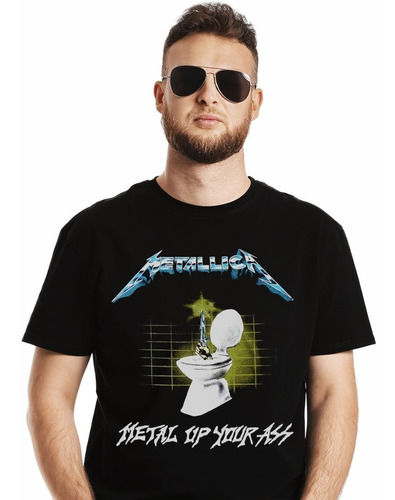 Polera Metallica Metal Up Your Ass Metal Impresión Directa