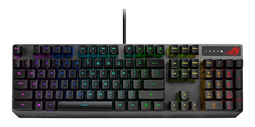 Teclado Gaming Asus Xa05 Rog Strix Scope Rx/rd/us Color Del Teclado Negro Idioma Inglés Us