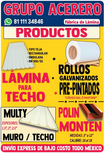 Lámina Pintro Blanco-std R101 X 3.66 Mts. (8 Pz) Blanco Estándar