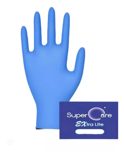 Caja de 100 guantes de examen de nitrilo talla S azul – Yaxa Store