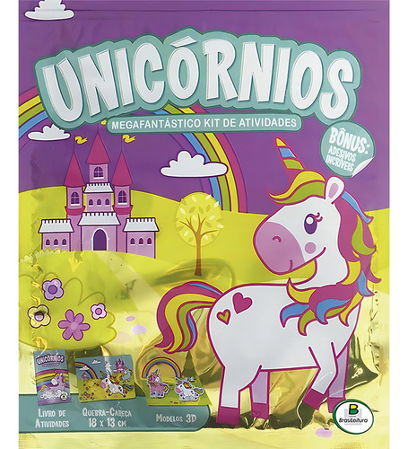 Megafantástico Kit de Atividades: Unicórnios, de The Clever Factory, Inc.. Editorial Todolivro Distribuidora Ltda. em português, 2019