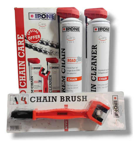 Kit Lubricante Desengrasante  Ipone Cadena Road Chain Care 